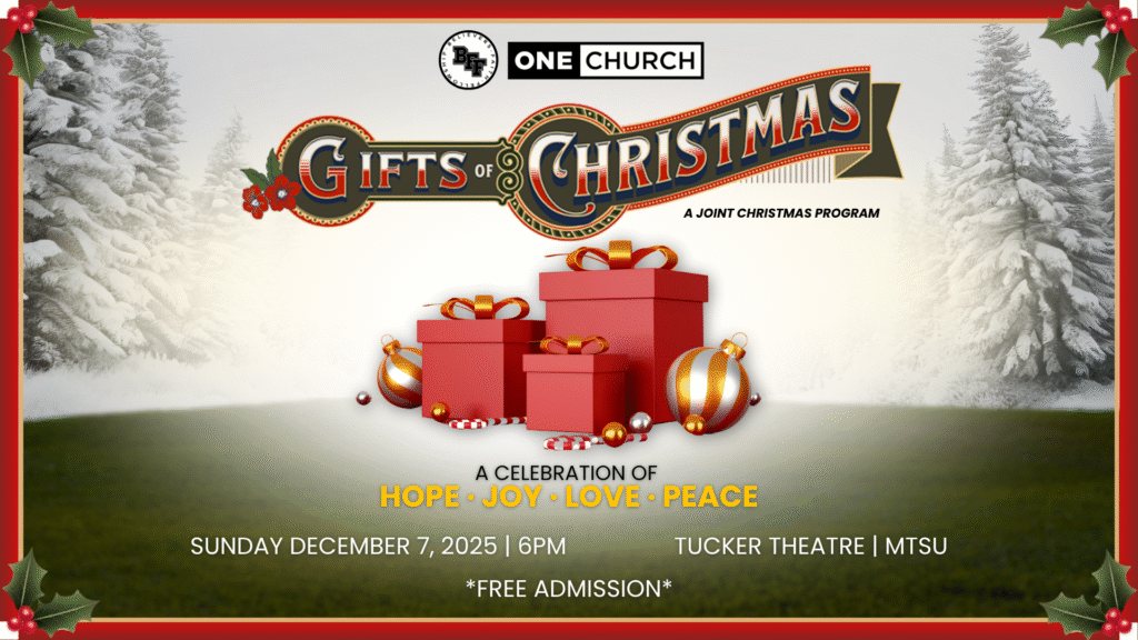 Believers faith fellowship gifts of christmas flyer